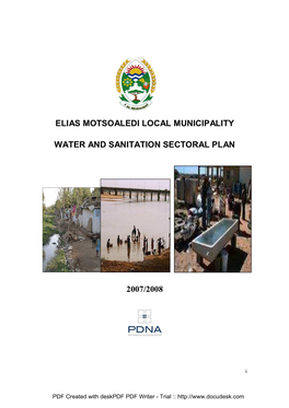EMLM-Water and Sanitation Sectoral Plan