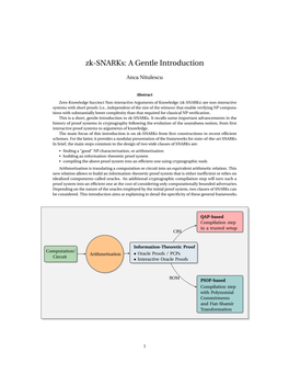 Zk-Snarks: a Gentle Introduction