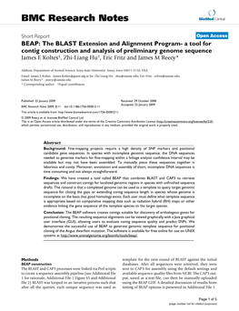 Viewed Graphically with a Java Graphical User Interface (GUI), Allowing Users to Evaluate Contig Sequence Quality and Predict Snps