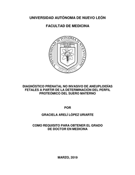 Diagnóstico Prenatal No Invasivo De Aneuploidías Fetales a Partir De La Determinación Del Perfil Proteómico Del Suero Materno