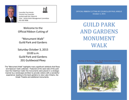 Guild Park and Gardens Monument Walk