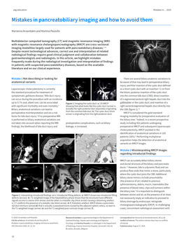 Mistakes in Pancreatobiliary Imaging and How to Avoid Them