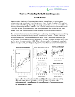 Theory and Practice Together Builds Clean Energy Access