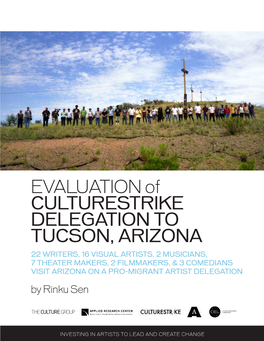 EVALUATION of CULTURESTRIKE DELEGATION to TUCSON