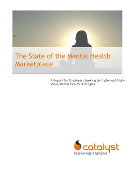 The State of the Mental Health Marketplace
