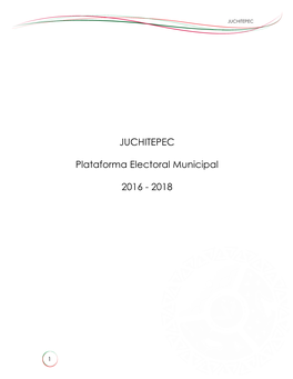 JUCHITEPEC Plataforma Electoral Municipal 2016