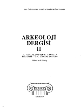 ARKEOLOJI Dergist II M