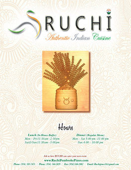 RUCHI DINE in MENU.Indd