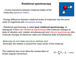 Rotational Spectroscopy