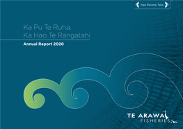 Ka Pu Te Ruha, Ka Hao Te Rangatahi Annual Report 2020 Nga Rarangi Take