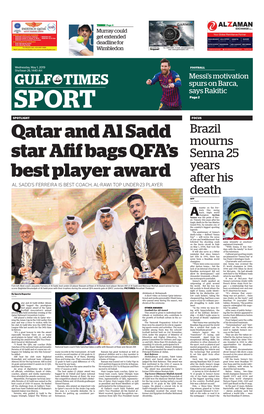 Qatar Football Association's Awards Night
