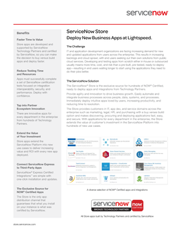 Servicenow Store