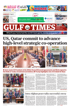 US, Qatar Commit to Advance High-Level Strategic Co-Operation