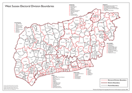 West Sussex Electoral Division Boundaries
