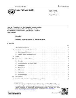 General Assembly Distr.: General 2 February 2021