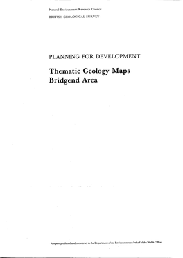 Thematic Geology Maps B-Ridgend Area