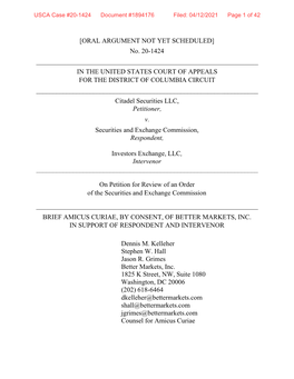 USCA Case #20-1424 Document #1894176 Filed: 04/12/2021 Page 1 of 42