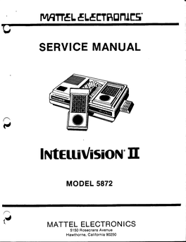 Model 5872 Mattel Electronics