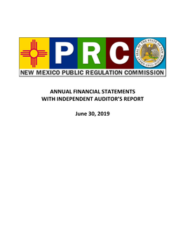 FY2019 Audit Report (Public Regulation Commission 43000