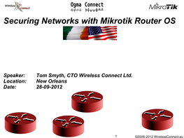 Securing Networks with Mikrotik Router OS