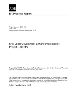 Local Government Enhancement Sector Project (LGESP)