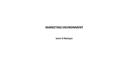 Marketing Environment