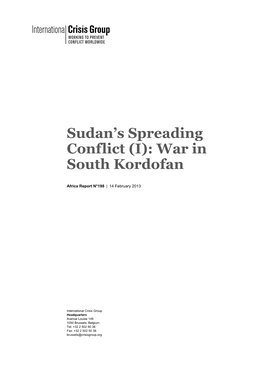(I): War in South Kordofan