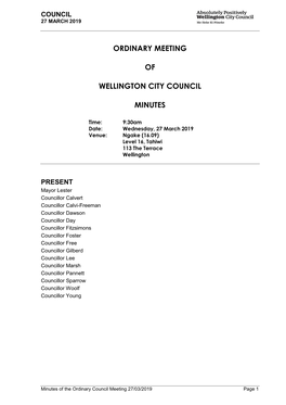 Council 27 March 2019