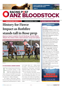 History for Fierce Impact As Rothfire Stands Tall in Rose Prep | 2 | Sunday, September 13, 2020