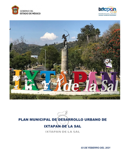 Plan Municipal De Desarrollo Urbano De Ixtapan De La Sal Pág