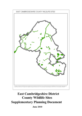 East Cambridgeshire District County Wildlife Sites Supplementary
