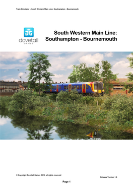 South Western Main Line: Southampton - Bournemouth