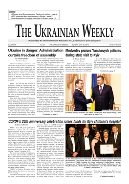 The Ukrainian Weekly 2010, No.21