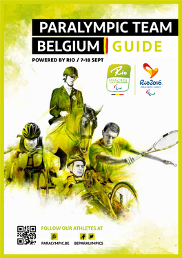 Paralympic Team Belgium Guide.Pdf