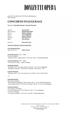 Concerto Inaugurale