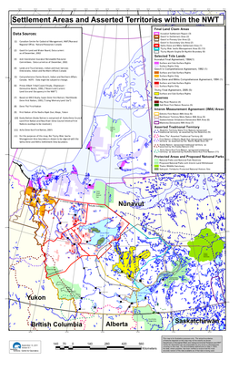 Settlement Areas and Asserted Territories Within The