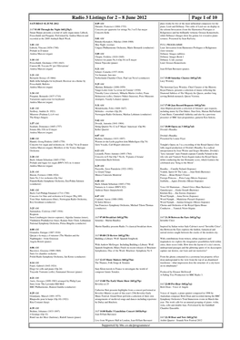 Radio 3 Listings for 2 – 8 June 2012 Page 1 of 10