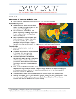 Hurricane & Tornado Risks in June