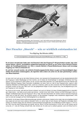 Fieseler Fi 156 Storch