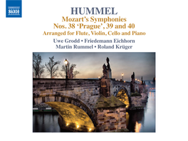 HUMMEL Mozart’S Symphonies Nos