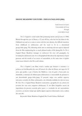 Shane Meadows' Country: This Is England (2006)