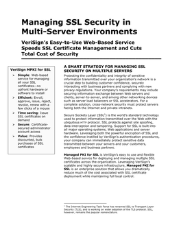 MPKI for SSL Guide