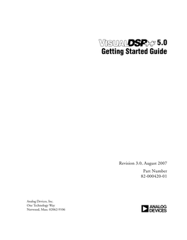 Visualdsp++ 5.0 Getting Started Guide Iii CONTENTS