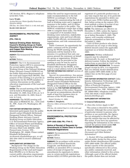 Federal Register/Vol. 70, No. 213/Friday, November 4, 2005/Notices