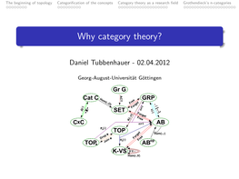 Why Category Theory?