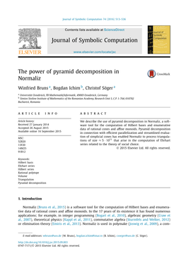 The Power of Pyramid Decomposition in Normaliz