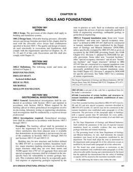 Chapter 18 Soils and Foundations