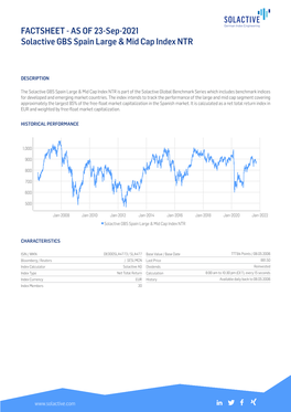 AS of 07-JUL-2021 Solactive GBS Spain Large & Mid Cap Index