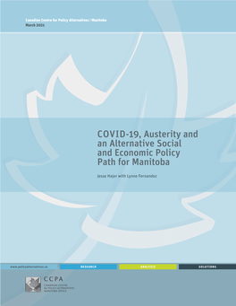COVID-19, Austerity and an Alternative Social and Economic Policy Path for Manitoba