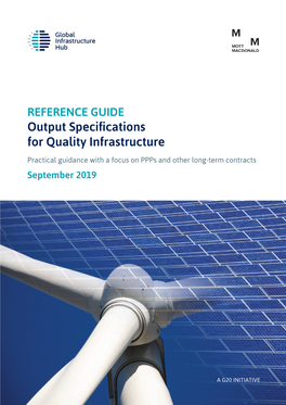 Output Specifications for Quality Infrastructure